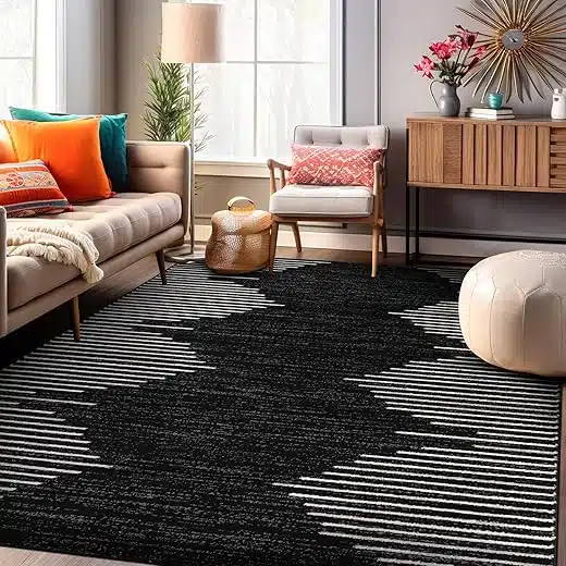 Transform Your Space: 10 Stunning Black and White Area Rugs