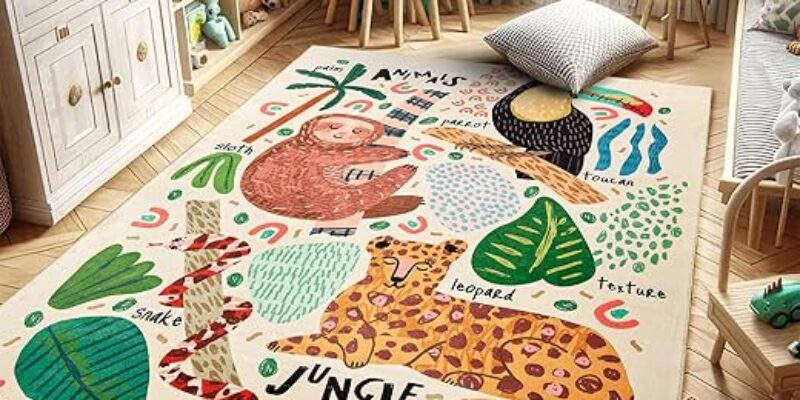 Blog layout 11 Transform Your Child’s Space with the Abstract Jungle Rug!